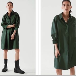 COS Smocked Sleeve Shirt Dress